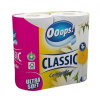 Toaletný papier, 3-vrstvový, malý kotúč, 4 kotúče, OOOPS 