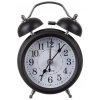 Izoxis 25473 Budík analogový retro s LED podsvícením 12,5 × 9 cm černý