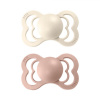 BIBS Supreme Ivory/Blush cumlík z prírodného kaučuku 2ks, veľkosť 2