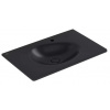 Villeroy & Boch Antao Umývadlo nábytkové 80x50 cm, bez prepadu, otvor na batériu, CeramicPlus, Pure Black 4A7581R7