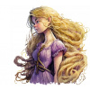 CUKROVÁ TLAČ jedlý obrázok na tortu Cukrová hmota Rapunzel Rozprávka #11 + MENO