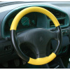 Luxusný poťah volantu z pravej kože Maria Cavallo čierno-žltý 36-39cm ((osobné))