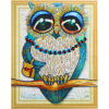 Diamantové maľovanie Norimpex 40x30 cm Sova na vetvičke 7D