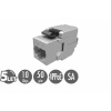 Samorezný keystone Solarix CAT6A STP RJ45 SXKJ-10G-STP-BK-SA Component Level a 4PPoE certifikácia (25286902)