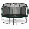 Aga Sport Exclusive trampolína 500 cm tmavo zelená + ochranná sieť + rebrík