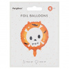 PartyDeco Fóliový balón lebka 45 cm
