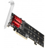 AXAGON radič do PCIe pre 2x PCIe NVME SSD / PCEM2-ND / RAID podpora / dĺžka: 2230 až 22110