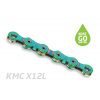 ŘETĚZ KMC X12-L AURORA ZELENÝ WAXED BOX