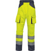 DELTA Delta Plus REFLEXNÉ PRACOVNÉ NOHAVICE M2PHV - Fluo-Žltá-Sivá, L Fluo-Žltá-Sivá, L