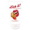 Lick it! Lubrikačný a masážny gél Jahoda 50 ml