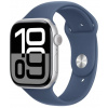 Apple Watch Series 10 42 mm strieborný hliník s denimovým športovým remienkom S/M MWWA3QC/A