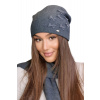 Kamea Grafitová štýlová dámska zimná čiapka Kamea Cyria, Veľkosť uni, Farba grafitová (odt. tmavošedej)