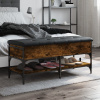 Lavička na topánky dymový dub 102x42x45 cm kompozitné drevo-ForU-835199