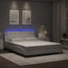 Rám postele s LED osvětlením bílý 160 x 200 cm umělá kůže Bílá 3214118