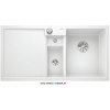 Silgranit drez COLLECTIS 6 S s excentrom a miskou (biela)