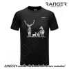 Tričko RANGER® - JELENIA RODINKA - b Čierna 4XL