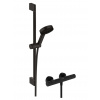 Hansgrohe Pulsify Select S Sprchový set s termostatom, 3 prúdy, EcoSmart, matná čierna 24262670-HG