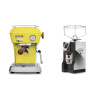 Ascaso Dream PID, Sun Yellow + Eureka Mignon Specialita, NX black