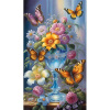 Diamantový obraz Art kvety a motýle
