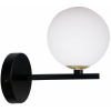 Candellux Kama nástenná lampa 1x28 W biela-čierna 21-01221