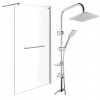 Sprchový kút - Sprchová zástena WALK-IN 100 cm + SPRCHA (Sprchový kút - Sprchová zástena WALK-IN 100 cm + SPRCHA)