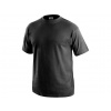 Tričko CXS DANIEL, krátky rukáv, čierne (potlač), veľ. 4XL