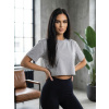 Bavlnený croptop v sivej farbe VSB LILLY , ZVOĽTE VEĽKOSŤ OBLEČENIA 2XL/3XL