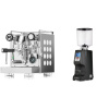 Rocket Espresso Appartamento, white + Eureka Atom Specialty 75, black