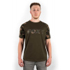 FOX Raglan Khaki/Camo Sleeve T-Shirt veľkosť XL