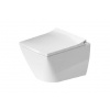 Duravit Viu - Závesné WC Compact, Rimless, DuraFix, s HygieneGlaze, alpská biela 2573092000