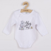 NEW BABY Body s potlačou New Baby Ahoj, jsem tady! Sivá