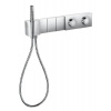 Axor Edge - Termostatická sprchová batéria Select 540/100 pod omietku na 3 spotrebiče, chróm/diamantový brús 46711000