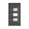 Hliníkovo-oceľové vchodové dvere pasívne Hera 110 x 210 cm P antracit
