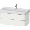 DURAVIT Happy D.2 Plus závesná skrinka pod umývadlo, 2 zásuvky, 975 x 490 x 415 mm, biela matná lakovaná, HP4388036360000