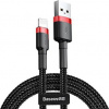 Baseus CALKLF-C19 USB / Lightning QC3.0, 2m, černý/červený