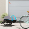 vidaXL Vozík za bicykel, čierno modrý 30 kg, železo 94121