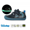D.D.STEP kožené fluoreskujúce barefoot tenisky S073 dino - royal blue Veľkosť-obuvi: 20