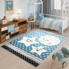 Detský modrý koberec s motívom hviezd, TAP__36321/37224 FIESTA-133x190 133x190cm