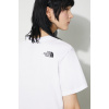 Tričko The North Face W Simple Dome Cropped Slim Tee dámske, biela farba, NF0A87U4FN41