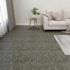 Samolepiace podlahové panely, 20 ks, PVC, 1,86 m², sivé