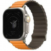 Remienok Uniq Revix Premium Edition Reversible Magnetic remienok na Apple Watch 49/45/44/42 mm oranžový/khaki UNIQ-45MM-REVPSORGKAK