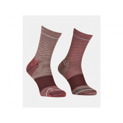 ORTOVOX Dámske ponožky ALPINE MID SOCKS wild rose - červené Veľkosť: 39-41