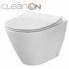Cersanit CITY OVAL WC misa závesná CleanOn 36x50,5cm, Biela K35-025 K35-025