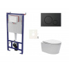 Swiss aqua technologies Cenově zvýhodněný závěsný WC set SAT do lehkých stěn / předstěnová montáž+ WC SAT Brevis SIKOSSBR68K