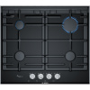 Bosch Serie 8 PRP6A6B70D varná doska Čierna Vstavaný 60 cm Plynový 4 zone(s) (PRP6A6B70D)