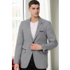 C8058 DEWBERRY MEN'S JACKET-GREY čierna | biela | šedá M dewberry 2465430718402