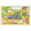 Goki Puzzle malý traktor, 24 dielikov
