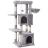 Mačací strom, škrabadlo, výška 120 cm, svetlošedý