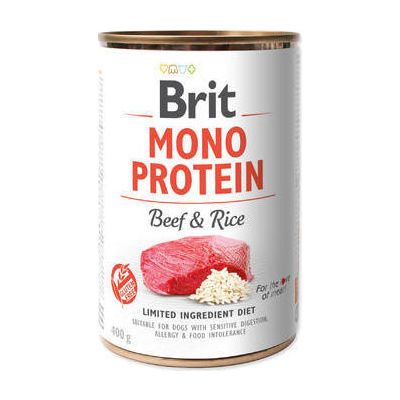 Brit Dog konz Mono Protein Beef & Rice 400 g