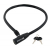 Zámok FORCE ECO klíčkový bez držiaka 70cm/8mm, čierny